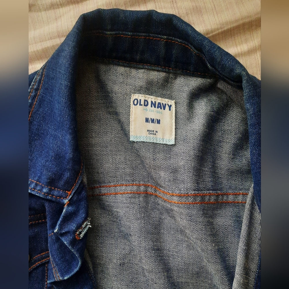 Old Navy Dark Wash Jean Jacket - Picture 4 of 4